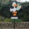 geboorteborden ooievaar tuin