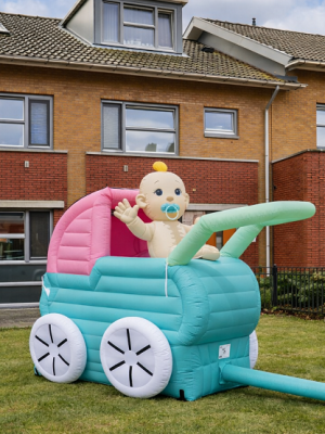 opblaas kinderwagen