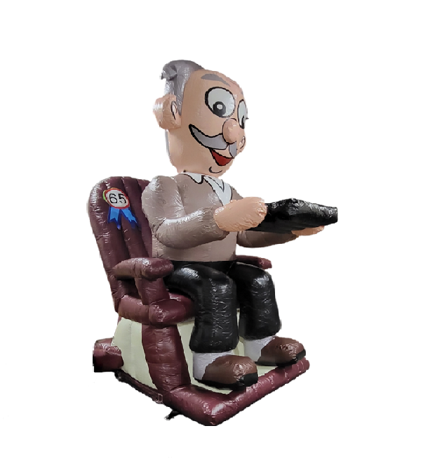 Abraham pop in schommelstoel