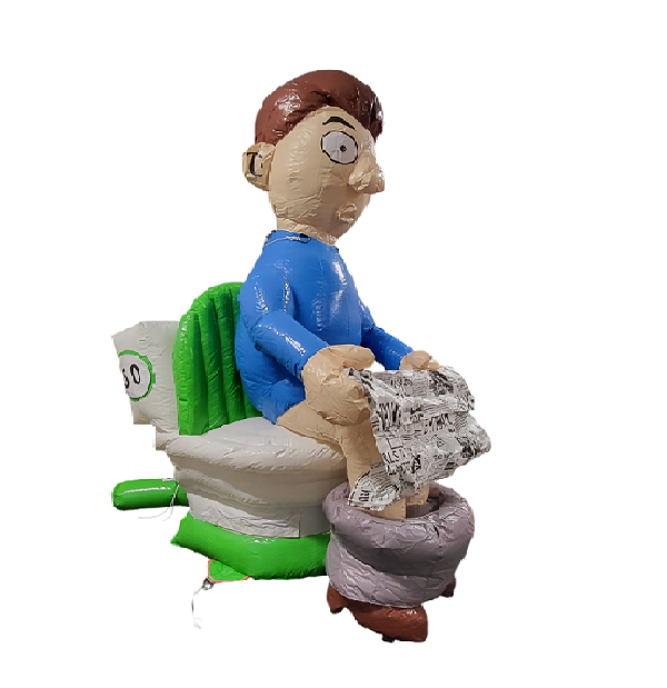 Abraham pop op wc toilet