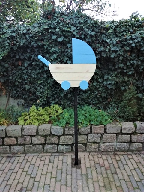 geboortebord kinderwagen huren