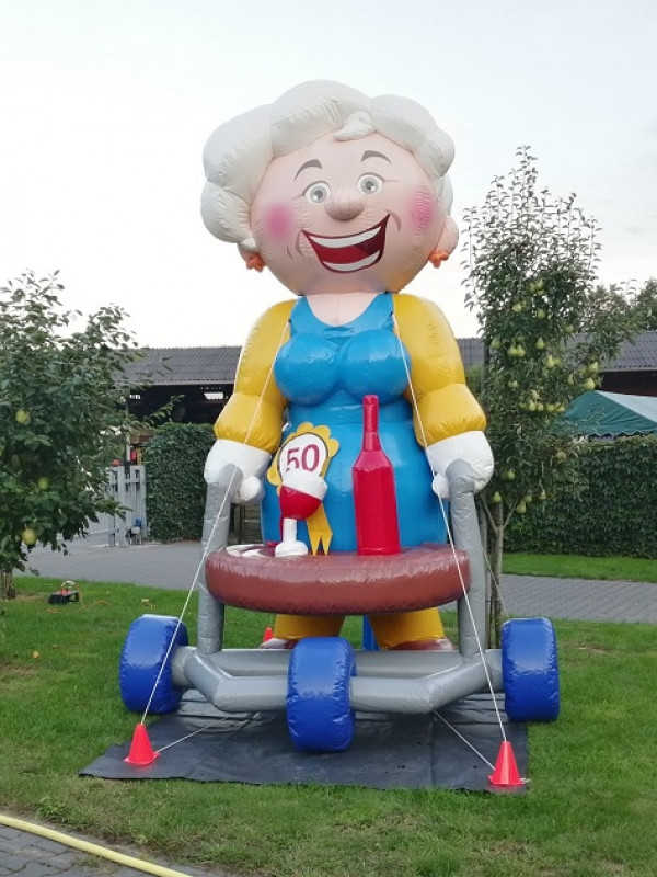 Sarah opblaaspop rollator