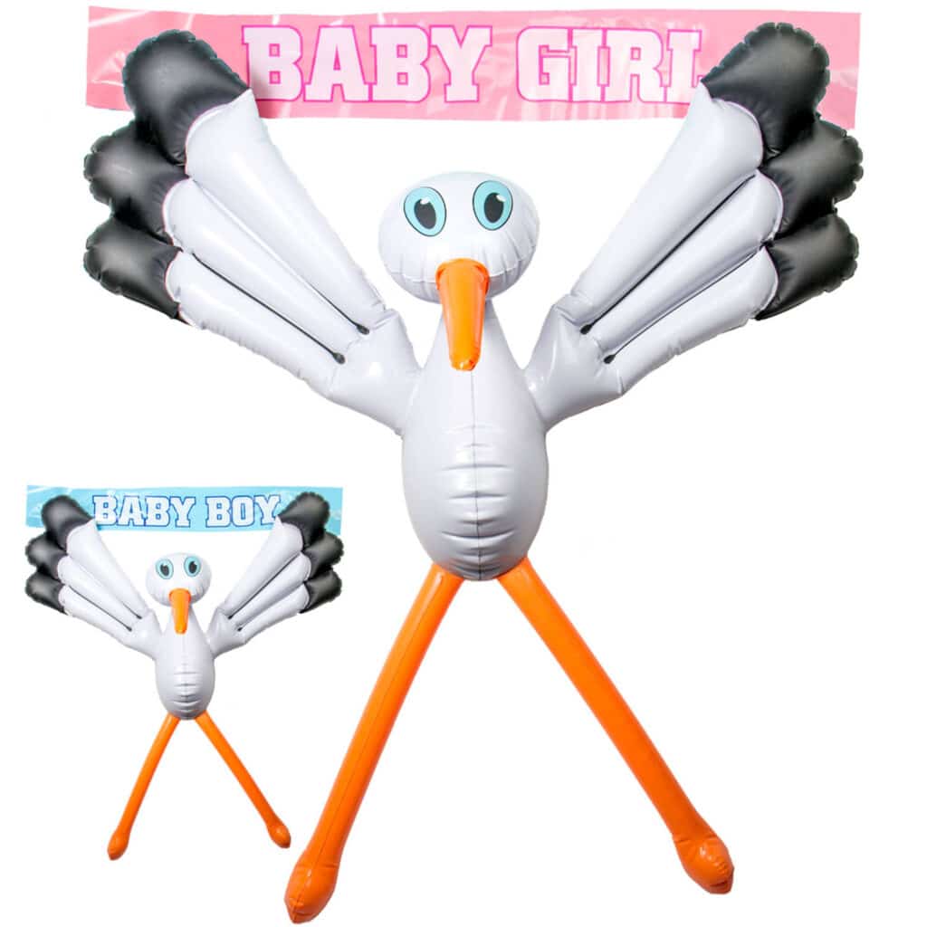 opblaas raamooievaar 75cm